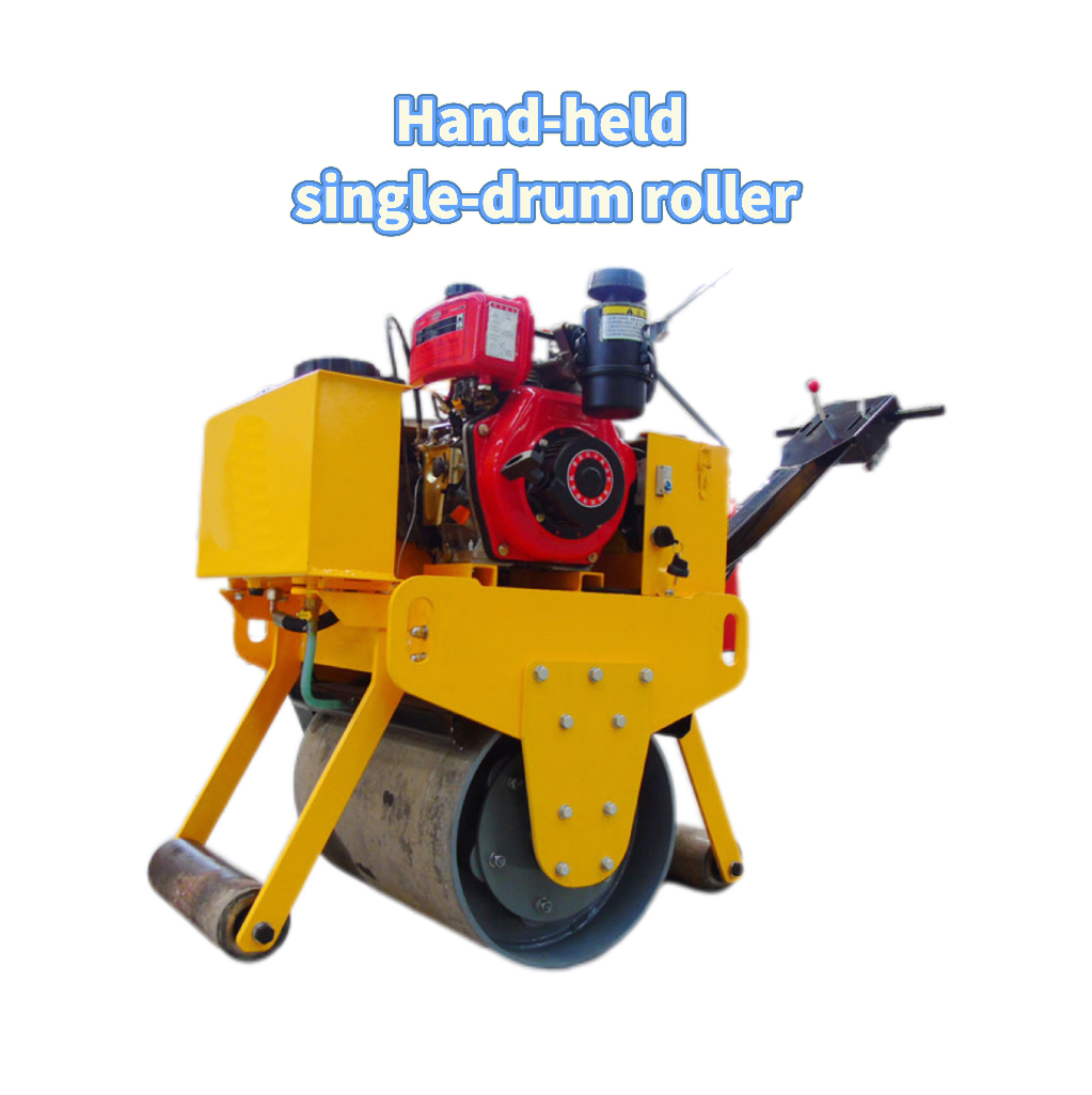 Hand-held single-drum vibratory roller