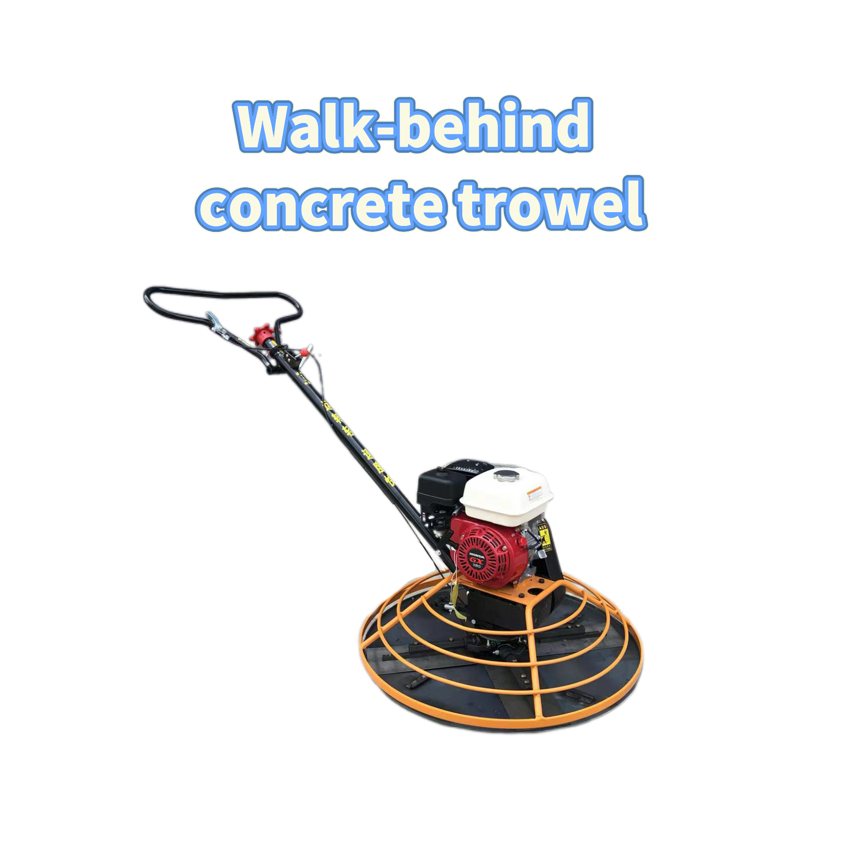 Walk-behind concrete trowel